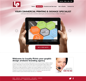 Loyalty Print website re-design | Wordpress Design by AVROM