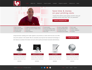 Loyalty Print website re-design | Wordpress Design by tinthumb