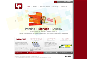 Loyalty Print website re-design | Wordpress Design by TechWise