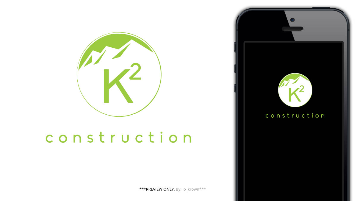 Logo Design by o_krown for K-Squared Construction Ltd. | Design #9230101