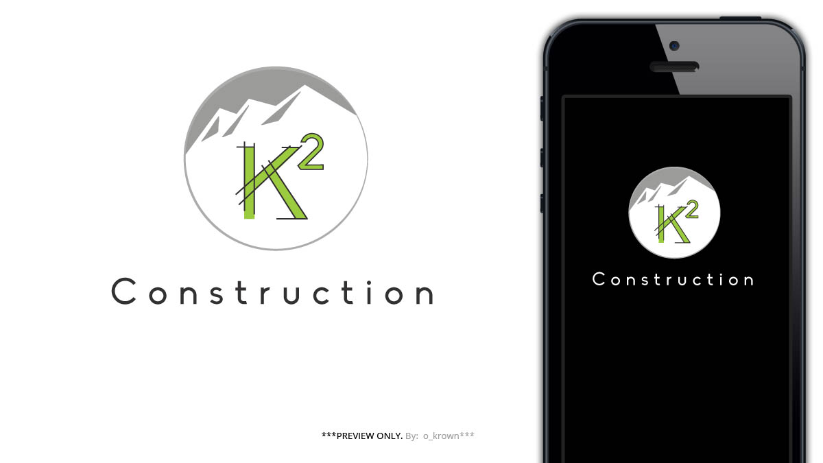 Logo Design by o_krown for K-Squared Construction Ltd. | Design #9347002