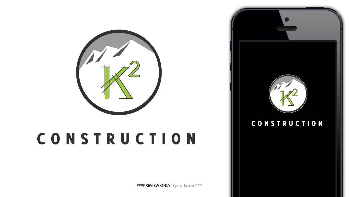 Logo Design by o_krown for K-Squared Construction Ltd. | Design #9466561