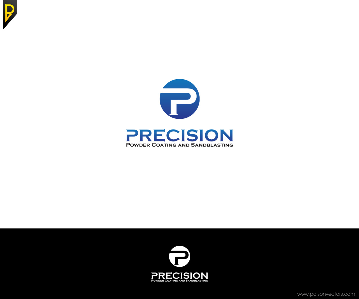 Logo Design by poisonvectors for Precision Powder Coating and Sandblasting | Design #9335011