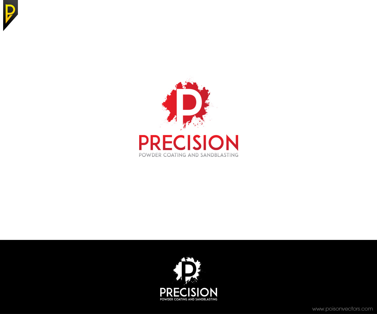 Logo Design by poisonvectors for Precision Powder Coating and Sandblasting | Design #9335177