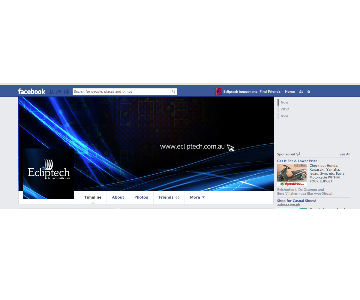 Facebook Design by Sucre for Ecliptech Innovations Pty Ltd | Design #2032333