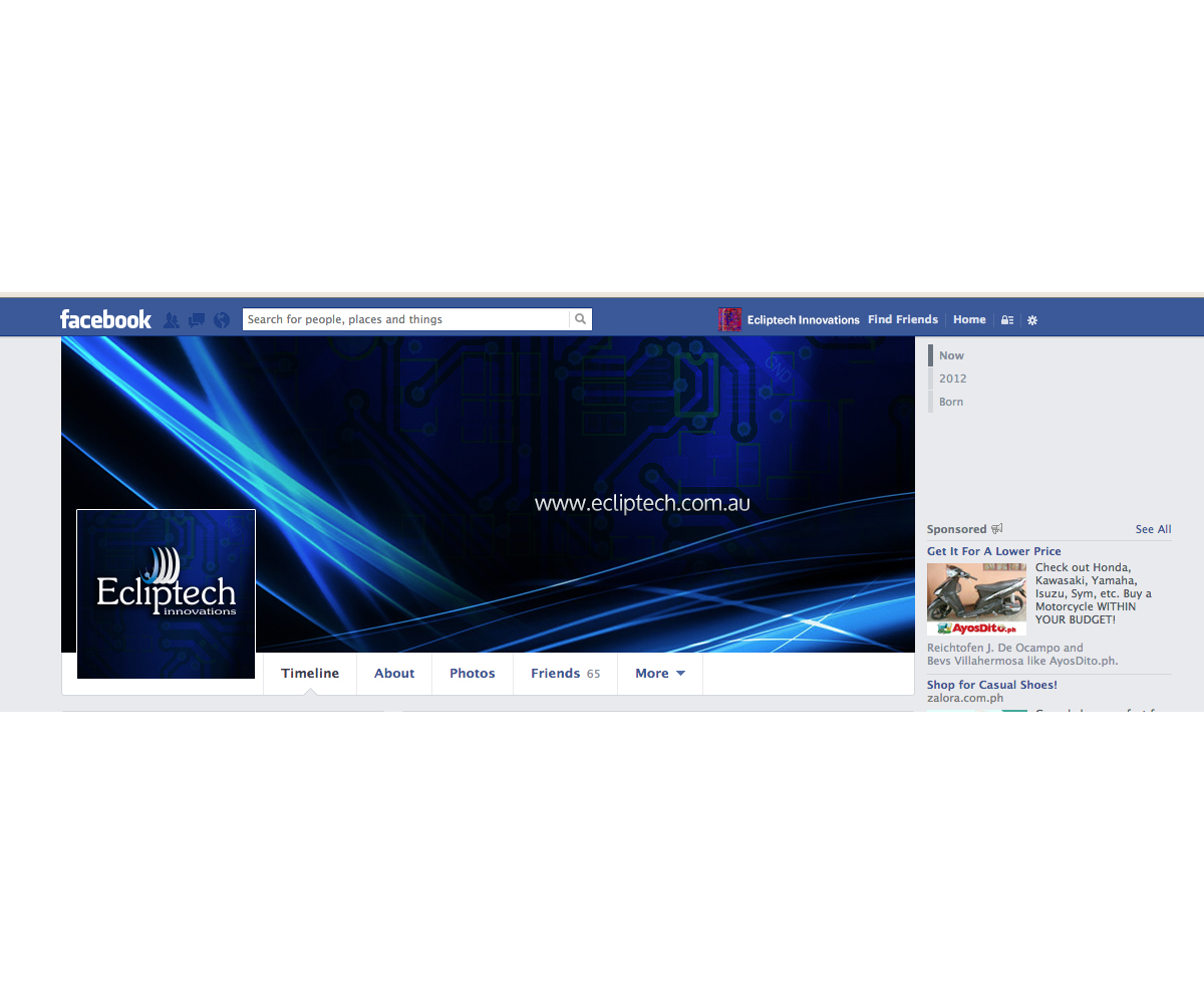 Facebook Design by Sucre for Ecliptech Innovations Pty Ltd | Design #2033739