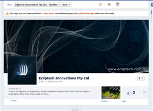 Facebook Design by chrisjerasmus for Ecliptech Innovations Pty Ltd | Design #2038683