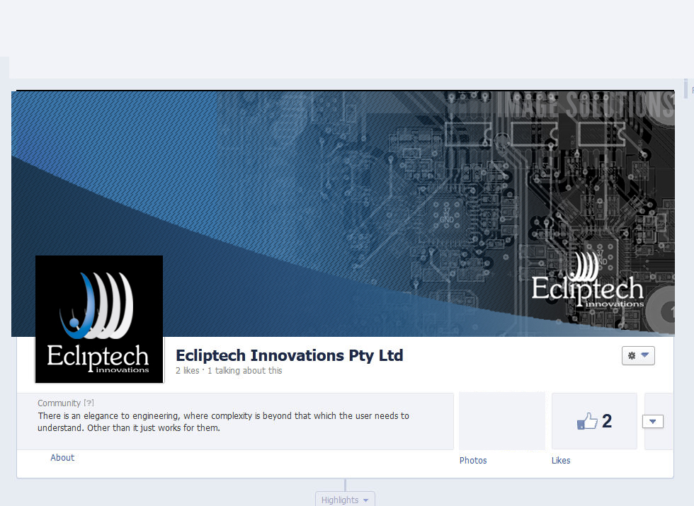 Diseño de Facebook por Image Solutions para Ecliptech Innovations Pty Ltd | Diseño #2035786
