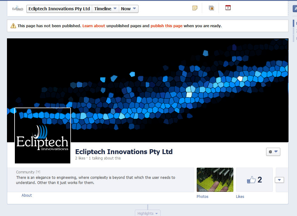 Facebook-Design von razabaloch für Ecliptech Innovations Pty Ltd | Design #2041320