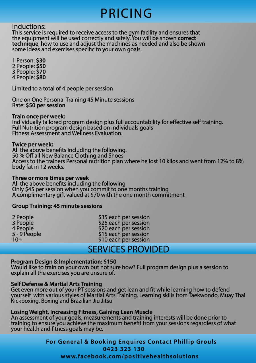 Flyer Design by Toby for Positive Health Solutions | Design #2050372