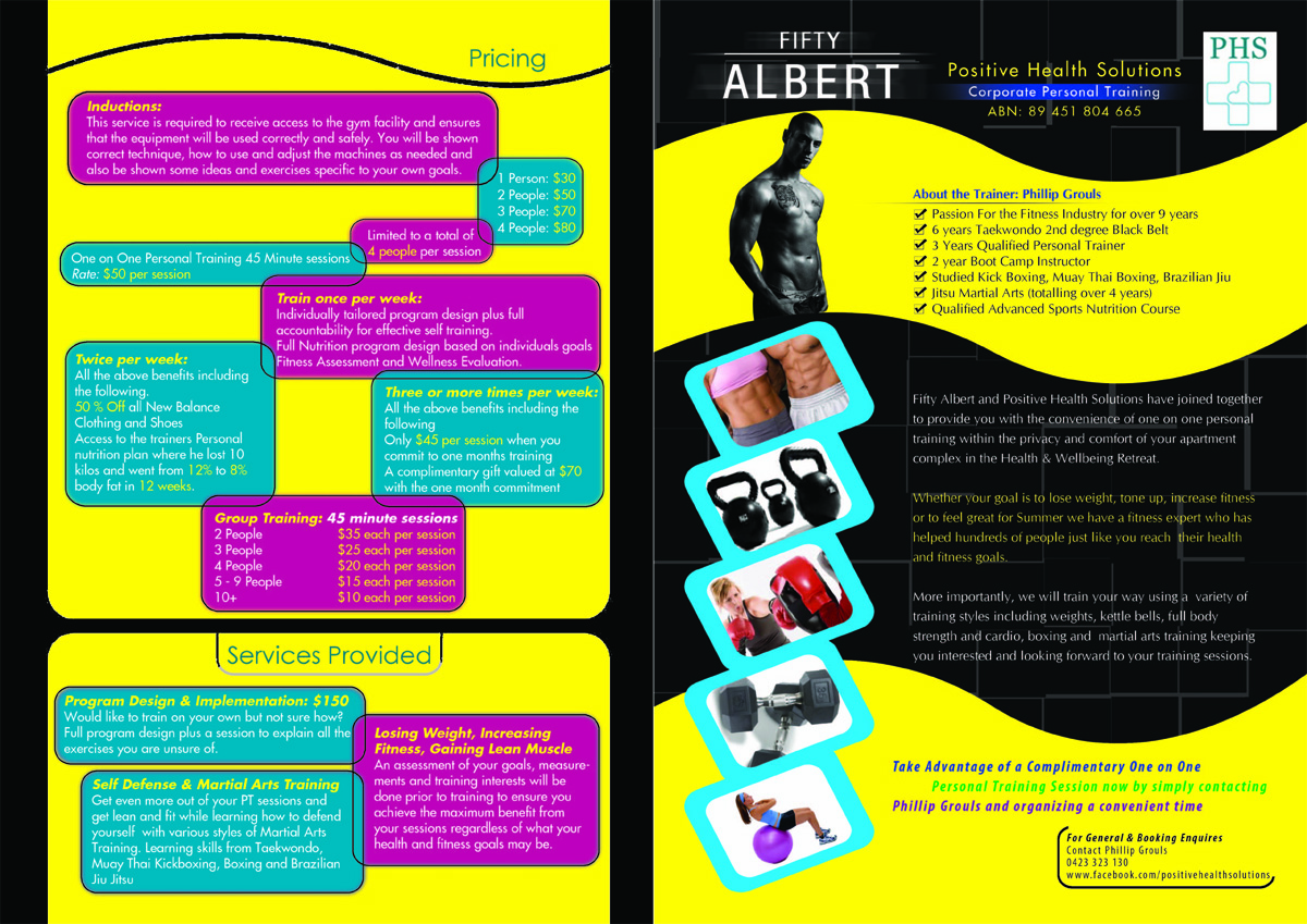 Diseño de Flyer por rudysagar para Positive Health Solutions | Diseño #2055347