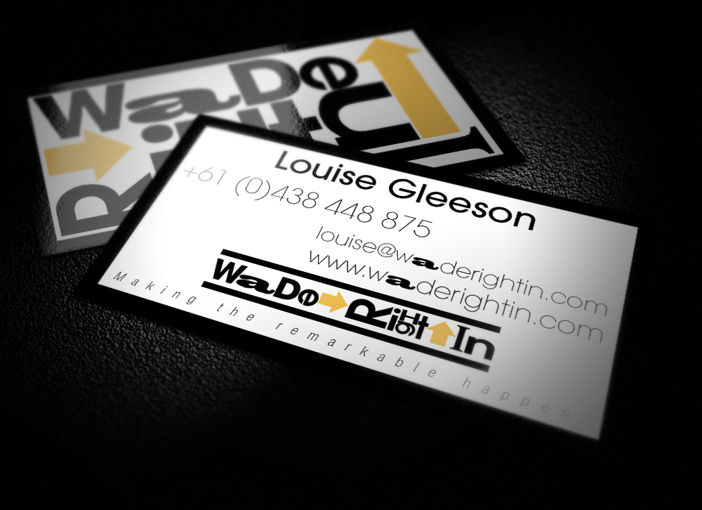 Business Card Design by bahrb for Wade Right In | Design #2034590