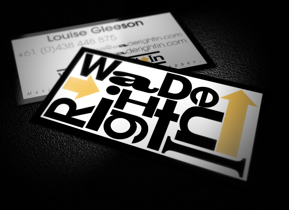 Business Card Design by bahrb for Wade Right In | Design #2034597