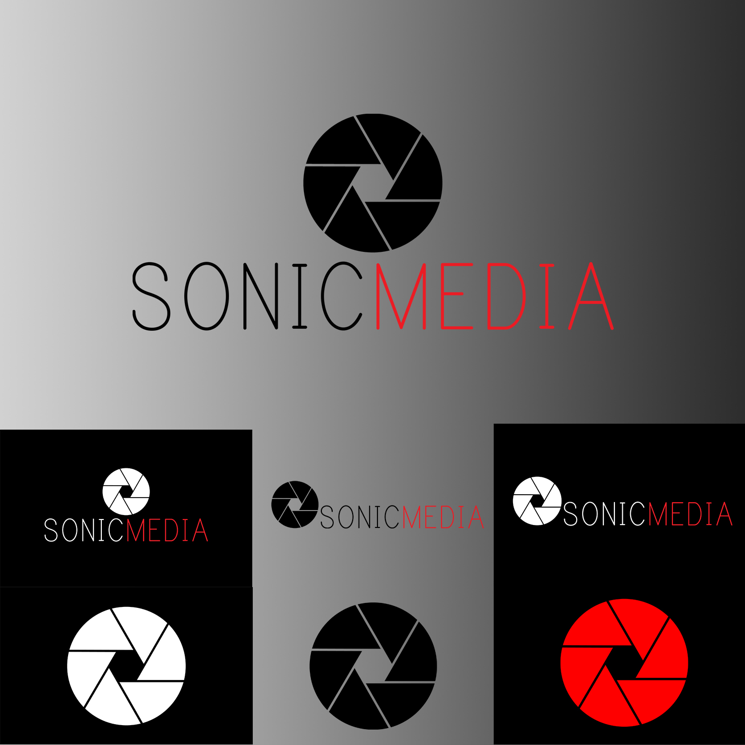 Logo Design by Vasil Kapov for Sonic Media | Design #9234874