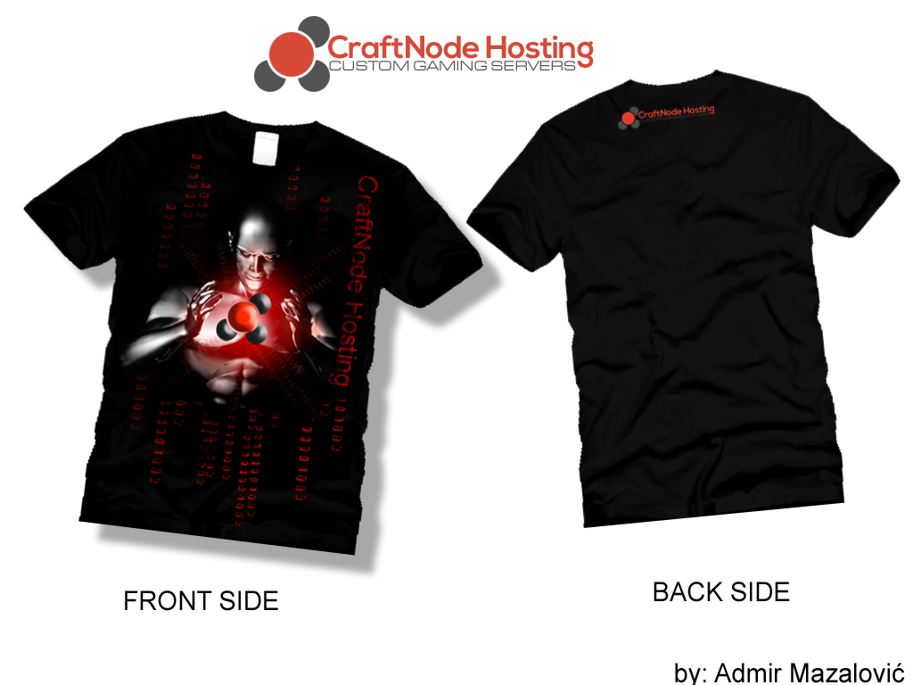 T-shirt Design by Admir Mazalovic for CraftNode Hosting | Design #2038101