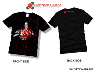 Diseño de Camiseta por Admir Mazalovic para CraftNode Hosting | Diseño #2038101