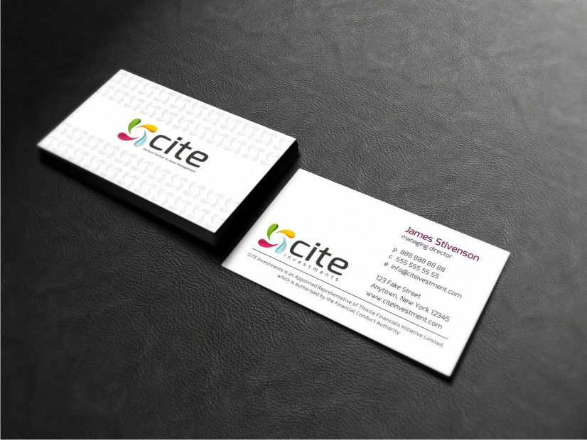 Business Card Design by Atvento Graphics for CITE Investments | Design #2088554