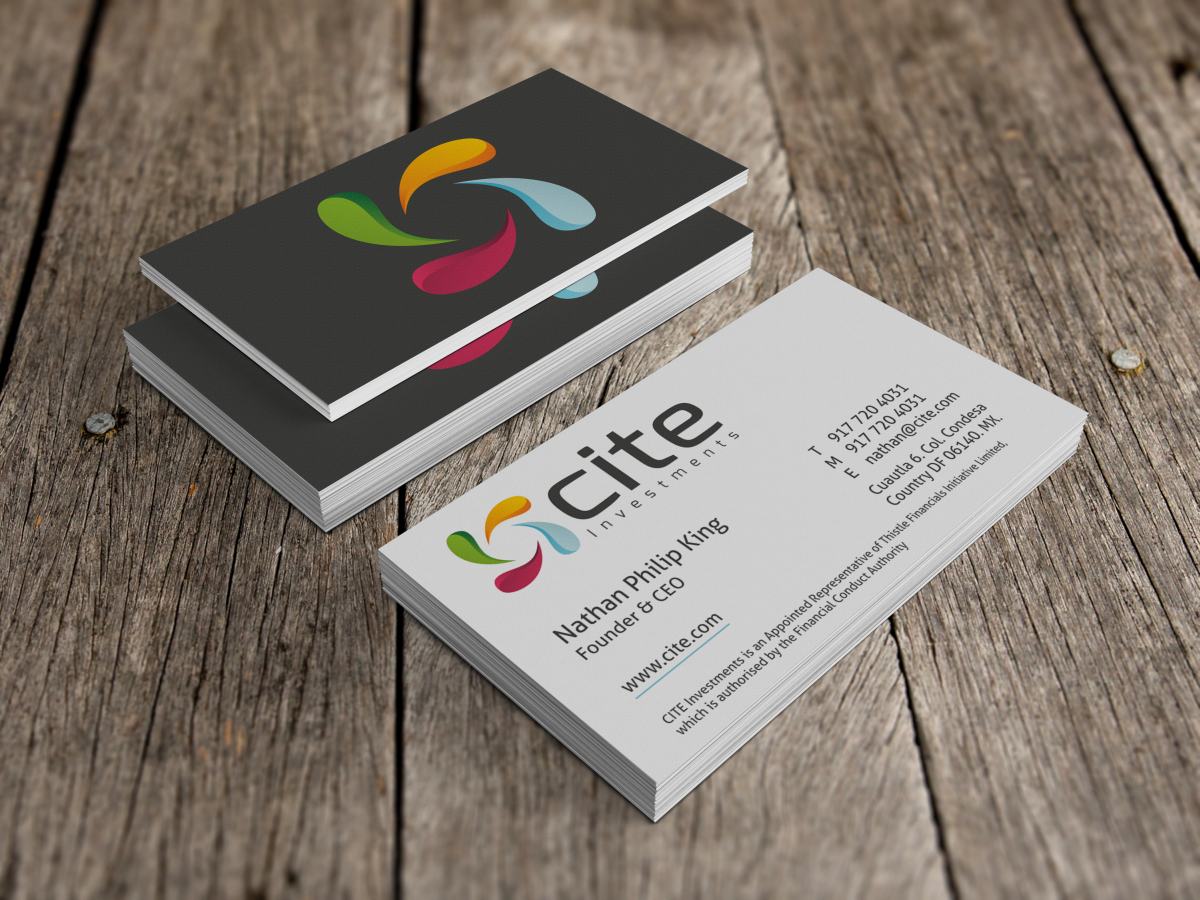 Diseño de Tarjeta de Presentación por HYPdesign para CITE Investments | Diseño #2047656