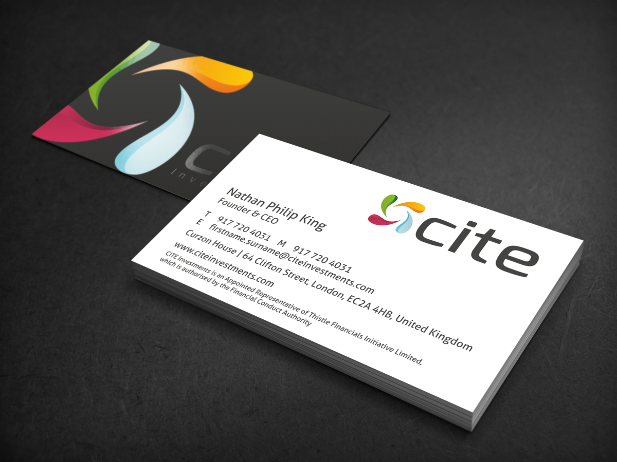 Business Card Design by HYPdesign for CITE Investments | Design #2095045