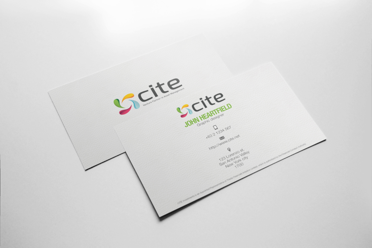 Diseño de Tarjeta de Presentación por Alexis para CITE Investments | Diseño #2088048