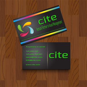 Business Card Design by Badcom for CITE Investments | Design: #2042944