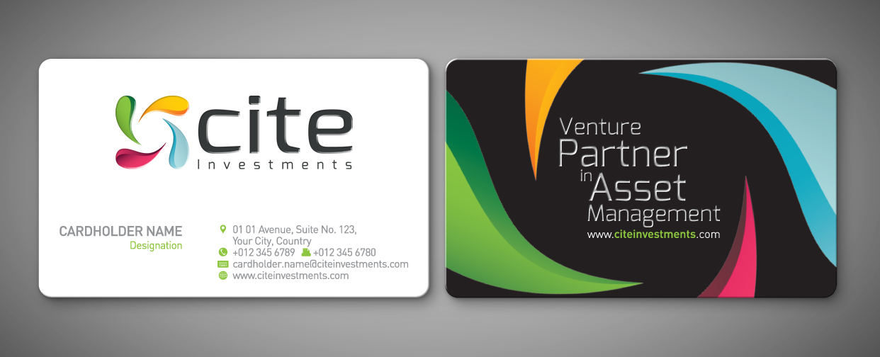 Diseño de Tarjeta de Presentación por shazigns para CITE Investments | Diseño #2047909