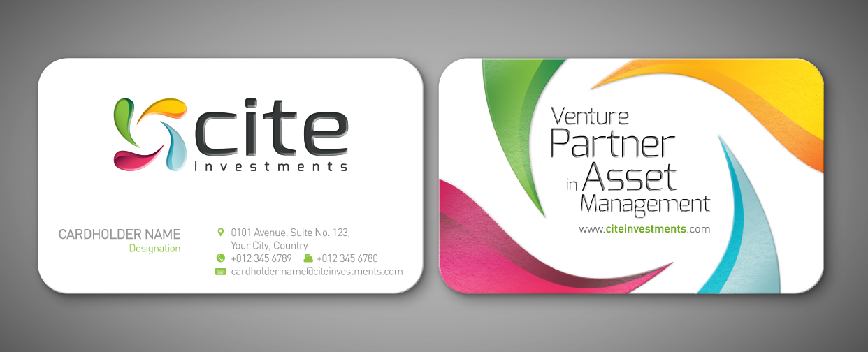 Diseño de Tarjeta de Presentación por shazigns para CITE Investments | Diseño #2090655