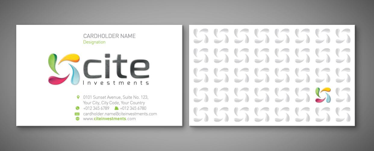 Diseño de Tarjeta de Presentación por shazigns para CITE Investments | Diseño #2127610