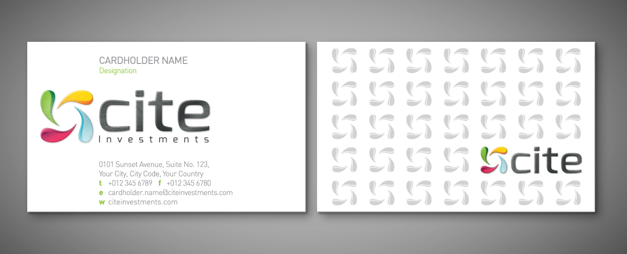 Business Card Design by shazigns for CITE Investments | Design #2127669