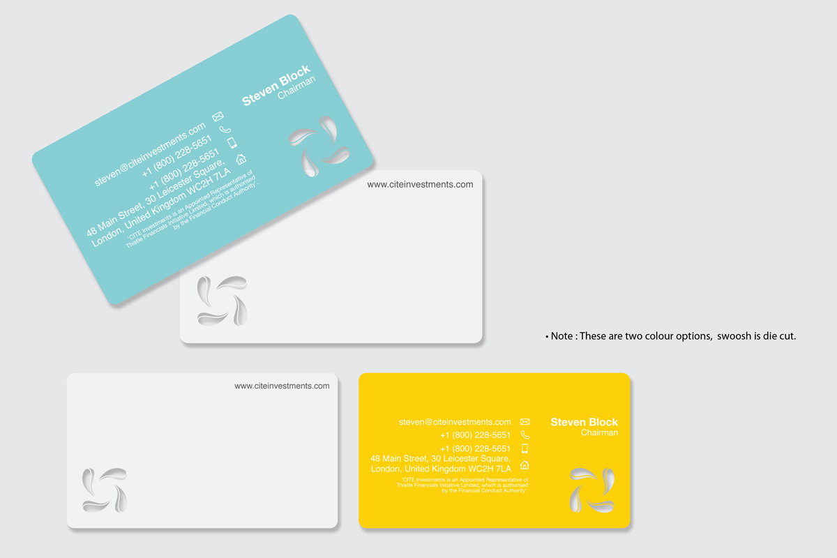 Design de Carte de Visite par The Rock pour CITE Investments | Design #2051170
