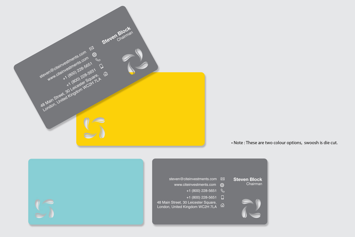 Diseño de Tarjeta de Presentación por The Rock para CITE Investments | Diseño #2051214