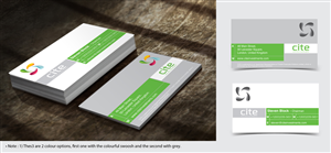 Business Card Design by The Rock for CITE Investments | Design: #2051289