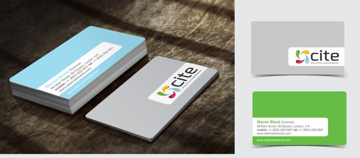 Diseño de Tarjeta de Presentación por The Rock para CITE Investments | Diseño #2094796