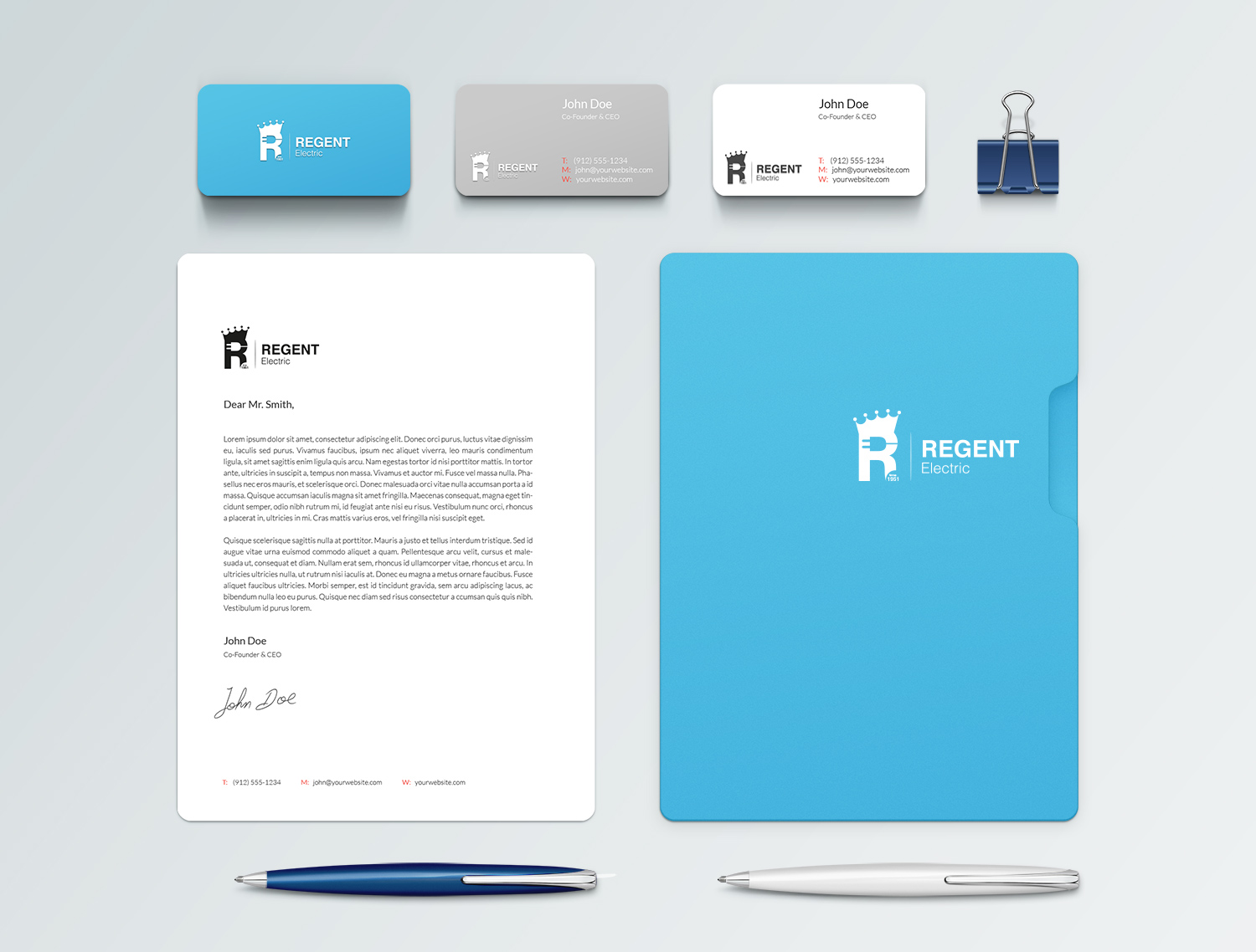Logo Design by ICEDTEA Studio for Regent Electric Co., Inc. | Design #9286573
