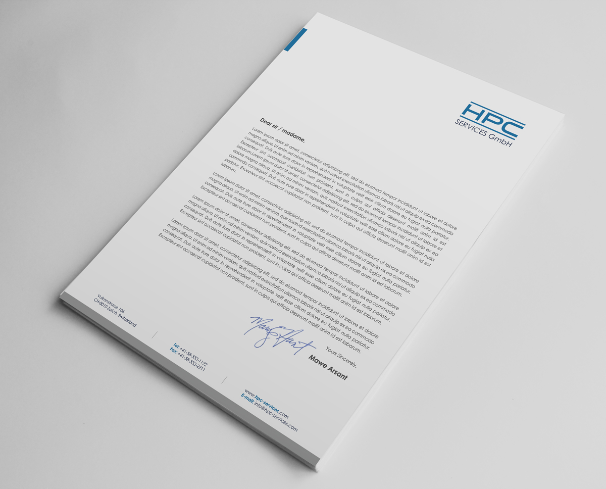 Stationery Design by logodentity for HPC Services GmbH | Design #2032121