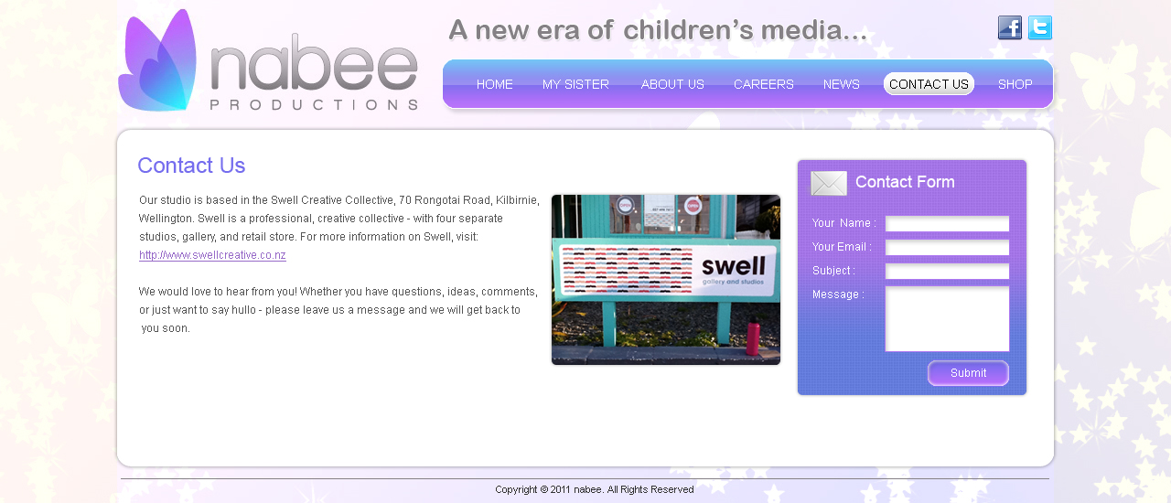 Diseño Web por Jagannath para Nabee Productions | Diseño #421484