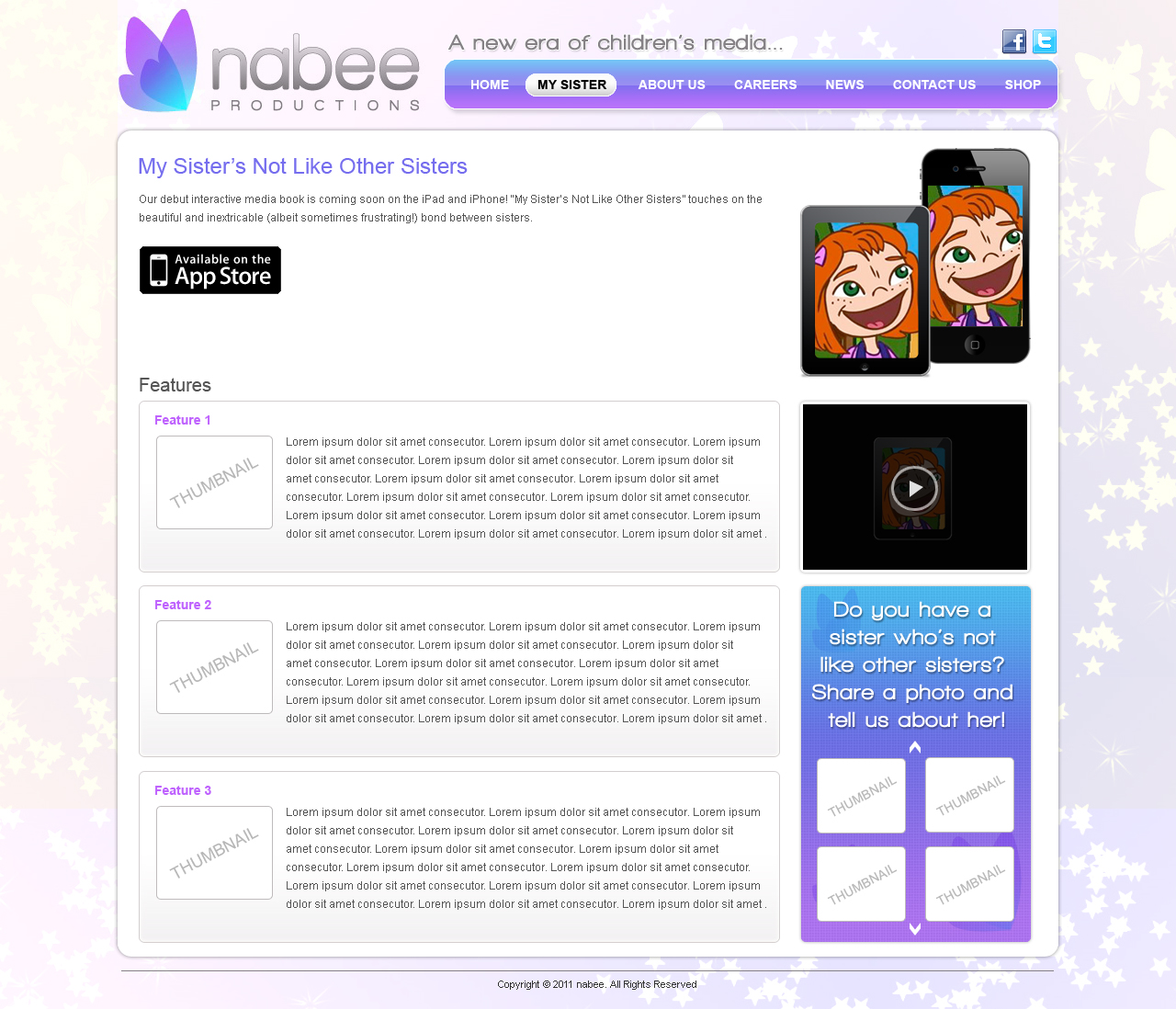 Diseño Web por Jagannath para Nabee Productions | Diseño #422536