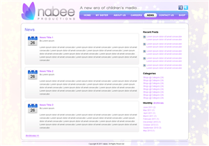 Diseño Web por Jagannath para Nabee Productions | Diseño: #422631