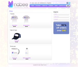 Diseño Web por Jagannath para Nabee Productions | Diseño: #422639