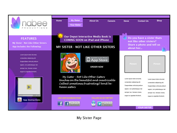 Diseño Web por PAGEMonkey Design para Nabee Productions | Diseño #417082