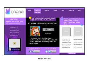 Diseño Web por PAGEMonkey Design para Nabee Productions | Diseño: #417082