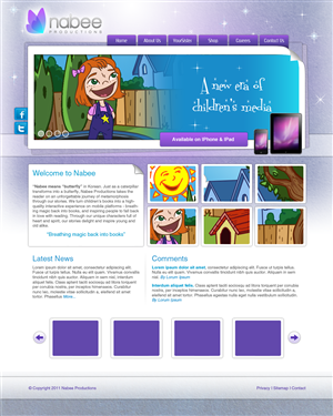 Web-Design von Amy84 für Nabee Productions | Design: #422638