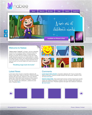 Diseño Web por Amy84 para Nabee Productions | Diseño: #423216