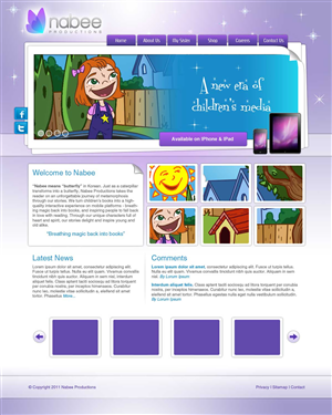 Diseño Web por Amy84 para Nabee Productions | Diseño: #423311
