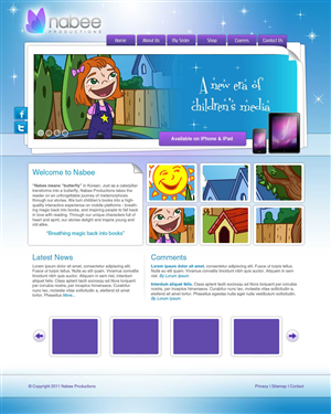 Diseño Web por Amy84 para Nabee Productions | Diseño: #423314