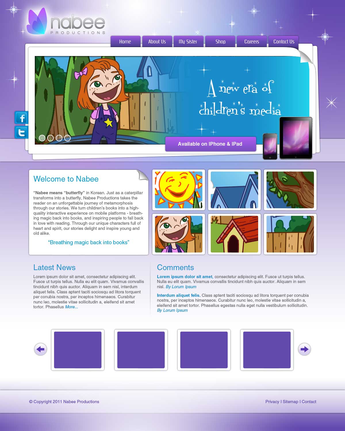 Web-Design von Amy84 für Nabee Productions | Design: #423318