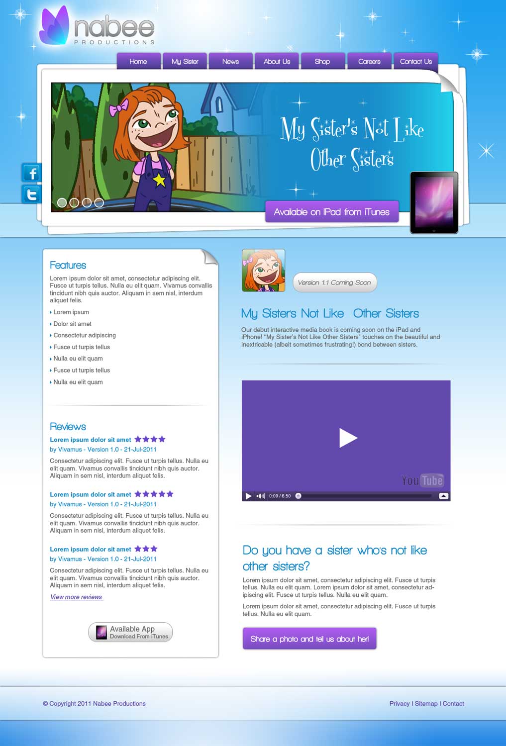 Web-Design von Amy84 für Nabee Productions | Design #427442