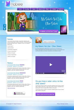Web-Design von Amy84 für Nabee Productions | Design: #427442