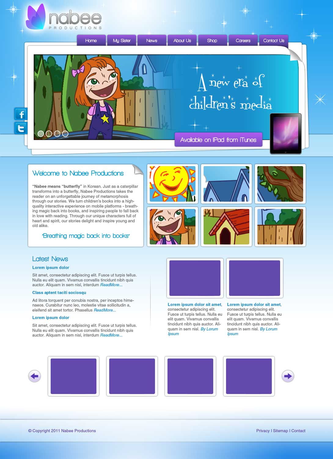 Diseño Web por Amy84 para Nabee Productions | Diseño #427457