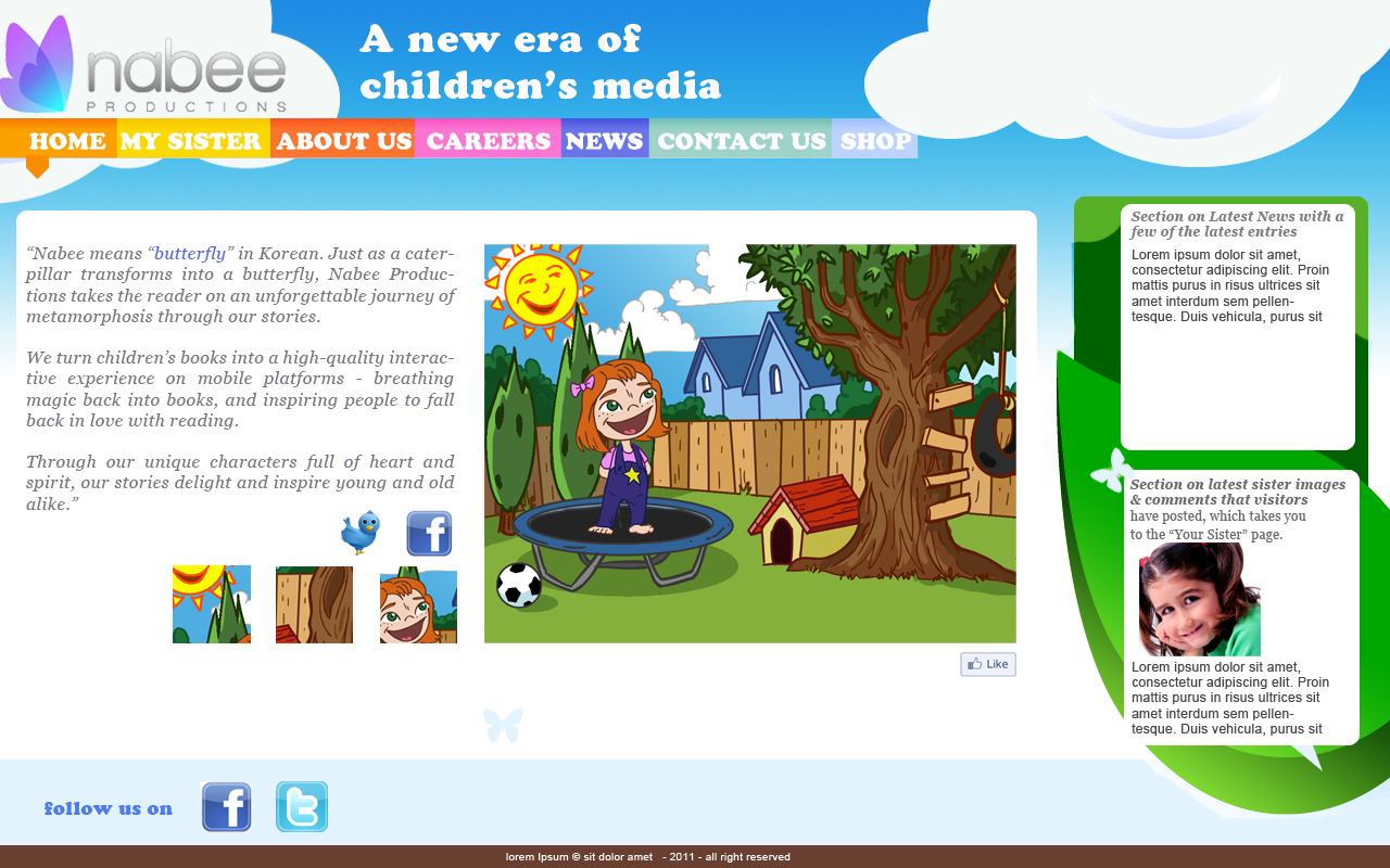 Diseño Web por sergi para Nabee Productions | Diseño #417939